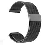 Bareera Watch Strap Mesh Chain Belt Compatible with Maxima Max Pro X5 Smartwatch Sports Band REGULAR | Watch not Included (Mesh Caron Black)