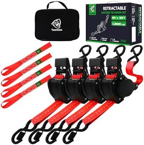 Towmax Retractable Ratchet Straps,Self Retracting Ratchet Straps(Patented)