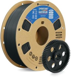 OVERTURE Nylon Filament 1.75mm 3D Printer Filament, Polyamide (PA) 1kg Spool (2.2lbs), Dimensional Accuracy +/- 0.03 mm, Fit Most FDM Printer (Gray)