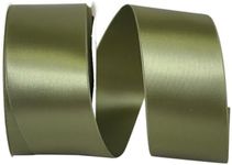 Reliant Ribbon 5000-043-16K Double Face Satin Allure Dfs Ribbon, 2-1/4 Inch X 50 Yards, Moss