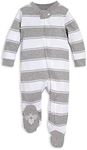 Burt's Bees Baby Sleep and Play PJs, 100% Organic Cotton One-Piece Zip Front Romper Jumpsuit Pajamas