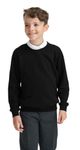 Integriti Schoolwear Boys Girls Unisex Jumper Sweatshirt Crew Neck Round Neck School Uniform Ages 1-15 Black