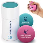Mind & Body Stress Balls for Adults - Dual-Density Squeeze Balls for Hand Therapy & Grip Strengthening - Stress & Anxiety Relief - Soft to Triple Density Options