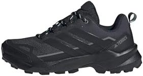 adidas Women's Terrex Skychaser AX5 Hiking, Black/Black/Semi Flash Aqua, 10