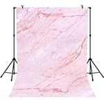LYLYCTY 5x7ft Light Pink Marble Bac