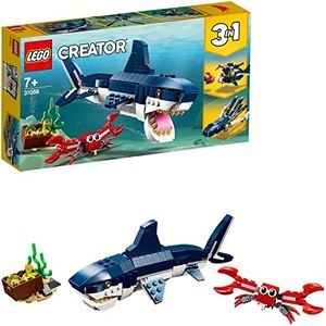 LEGO Creator 3in1 Deep Sea Creatures 31088 Creative Building Toy, Animal Toy for 7+ Year Old Boys and Girls, 2019