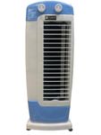 TIAMO High Performance Bladeless Technology Tower Fan For Home| Lightweight Portable | Tough Blower With 3 Speed Control 4 Way Air Deflection | Air Throw with Swing Control (White & Blue)