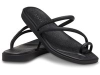 Crocs 209862-001-W8 Miami Toe Loop Sandal Black Black