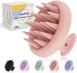 VWMYQ Soft Silicone Hair Scalp Massager Shampoo Brush ,Upgraded Hair Scalp Scrubber for Dandruff Removal for Wet Dry Hair Scalp Brush Easily Reach The Root of Thick Curly Hair