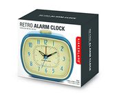 Kikkerland Retro Alarm Clock, 8.9x10x5.7, Blue