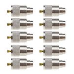 SING F LTD PL259 Solder Connector Plug with Reducer for RG8X Coaxial Coax Cable 10Pack