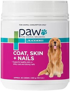 PAW by Blackmores Coat, Skin and Nails Multivitamins for Dogs | Supports Healthy Skin, Coat & Nails in Your Dog | 60 Chews