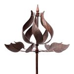 Winwindspinner, Tulip Wind Spinners Yard Garden - Kinetic Wind Sculptures Spinners Garden Decor, Windmills Metal Decor for Yard Garden, Outdoor Metal Wind Spinner for Lawn Ornament Outside (73 Inch)