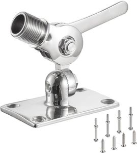 Eifagur Heavy Duty High Strength 316 Stainless Steel Marine VHF Antenna Mounts, Adjustable Base Mounts Ratchet