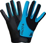Tuoni Sports Gloves for Kids - Kids Cycling Gloves/Football Gloves/Bike Gloves - Thermal Gloves for Hockey, Rugby, Horse Riding, Netball, Running, American Football - Kids Grip Glove with Silicone