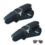 aqlbhz 2Pcs Sunglasses Holder For Car Car Glasses Holder Sun Visor Sunglasses With Card Clip Vehicle Glasses Clips Sunglasses Holder With 180 Degree Rotational Ticket Card Clip Holder