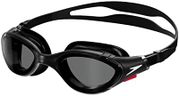 Speedo Unisex Biofuse 2.0 Swimming Goggles, Patented Easy Adjustment, Anti-Fog, Anti-Leak, Enhanced Fit, Improved Comfort , Black/White/Smoke, One Size
