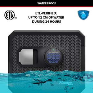 Master Lock Fireproof Waterproof Safe, 23L Security Box