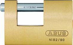 ABUS brass padlock 82/90 - Monoblock padlock for roller grilles, vending machines, containers and much more. - Locking bolt made of hardened steel - ABUS security level 7