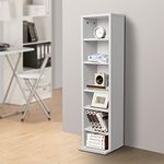 DVD Storage Tower Rack CD unit shelf organizer archieve wood Black White (White)