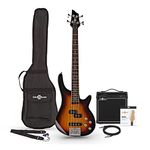 Short Scale Bass Guitar Chicago with 15W Bass Amp & Accessories