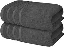 Premium Grey Bath Towels - 700 GSM 100% Cotton 27x54 Inches Pack of 2 Bathroom Towels – Ultra Soft and Highly Absorbent Hotel and Spa Quality Bath Towels for Bathroom by Infinitee Xclusvies