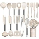 Stainless Steel Kitchen Cooking Utensil Set, Umite Chef 15 pcs Cooking Utensils - Nonstick Kitchen Utensils Cookware Set Spatula Set -Kitchen Gadgets Utensils Set, Kitchen Tools Gift