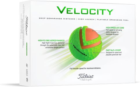 Titleist Velocity Golf Balls, 12-Pack – White
