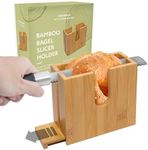 IMPRESA Bamboo Bagel Slicer Holder 