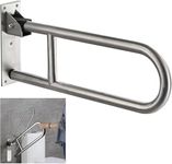 Anatomix Flip up Grab bar 30 Inch 304 Grade Stainless Steel Toilet Handrails Bathroom Safety Bar Hand Support - Wall Mounted Pack of 1 (TN23)