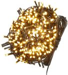 VFM - Christmas Lights 400 LED 12m Xmas Tree Lights - Fairy Lights - Festive Bright String Xmas Tree Wedding Fairy Lighting Indoor & Outdoor Mains Operated Multi Function Control Warm White