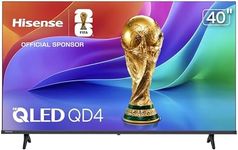 Hisense 40" Inch QD4 Series Hi-QLED FHD Smart VIDAA TV (40QD4SV, 2026 New) – Hi-QLED Color, DTS Virtual:X Sound, VIDAA Smart OS, Compatible with Alexa, AirPlay & HomeKit