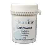 Cleanine Ear Mite Powder Fast Acting Stops Discomfort, Head Shaking, Wax, Mites Gunk & Ear Odour For Dogs, Cats, Horses, Rabbits and Small Animals… (30g)