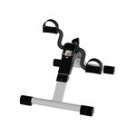 Wakeman Fitness Folding Pedal Exerciser with Electronic Display (Grey)