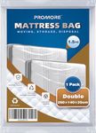PROMORE Double Size Mattress Cover for Moving, Storage - Mattress Bags for Moving and Transport, Mattress Protector Storage Bag - Strong, Reusable, Tearproof, Waterproof, Anti-dust