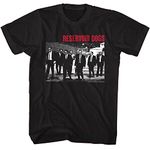 Reservoir Dogs T Shirt Group Shot Adult Short Sleeve T Shirts 90s Movies Graphic Tees, Black, Small