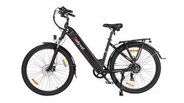 Bodywel A275 Electric Bike, 27.5'' City Bike with 36V 15.6Ah Removable Battery, 4.5-inch LED Display, Maximum Range of 100km, Disc Brakes, Mountain Electric E-Bike for Adults