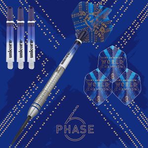 Unicorn Gary Anderson 23g Steel Tip Darts – Professional Set