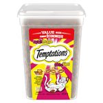 TEMPTATIONS Mix-Ups Cat Treats, (Chicken, Turkey & Beef Flavour), 454g Tub