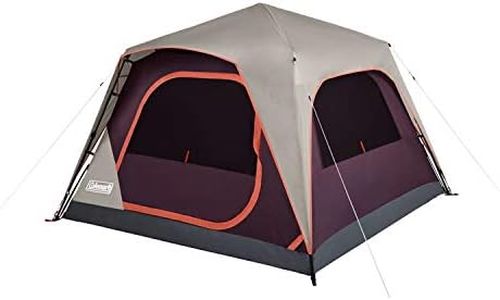 Coleman Skylodge Instant Setup Camping Tent, 4/6/8/10/12 Person, Weatherproof Family Tent with Pre-Attached Poles, Screen Room, and Divider, Sets Up in 60 Seconds