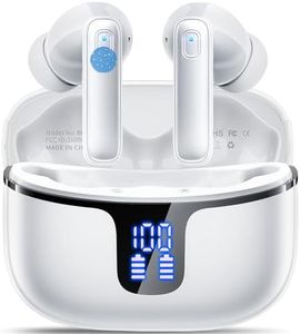 Wireless Earbuds, Wireless Headphones Bluetooth 5.3 with 4 ENC Noise Cancelling Mic, 40Hrs Bluetooth Earphones, 14.2mm Drivers In Ear Earbuds, 2024 Deep Bass Stereo Ear Buds IP7 Waterproof/LED Display