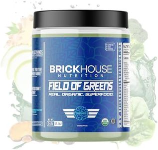 BRICKHOUSE NUTRITION Field of Greens Super Greens Powder | Doctor-Formulated Superfood Powder, Fruits & Veggies Supplement - Insight (Single Pack)