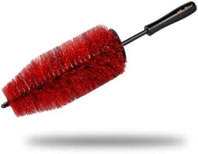 Maxshine 18" Wheel & Rim Brush - Quick, Safe & Efficient for Cleaning Wheels, Rims, Exhaust, Tires, Engine Bays, & More - Suitable for Cars, Trucks & SUVs - PP-Short Handle Car - Detailing Accessories