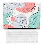 Case Compatible with MacBook Pro 14 Inch 2021 Release A2442 M1 Pro/ M1 Max, Protective Plastic Hard Shell Snap Case Cover & Keyboard Cover for MacBook Pro 14'' with Touch ID - Girl Painting