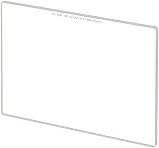 FOTGA Cinema 4x5.65 UV Protection Clear Filter, 4mm Thickness Optical Glass Pure Camera Filter for 4x5.65Inch Matte Box Lens, Compatible with FOTGA Matte Box