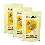 Possible Multi Millet Flour (Gluten Free) Made Of Multigrain & Packed With Phytonutrients | Loaded With Extra Protein Than Regular Atta | 500Gms Each (Pack Of 3)