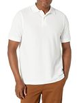 Lee Men's Modern Fit Short Sleeve Polo Shirt, White, 34/36