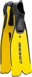 Cressi Rondinella Snorkeling Fins - Yellow, Size 41 - 42