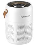 FULMINARE Air Purifiers for Bedroom, H13 True HEPA Air Purifiers for Home,Pets,Office, Portable Small Air Filters with Auto Air Quality Monitoring, Quiet Air Cleaner Remove 99.97% Dust, Smoke, Pollen