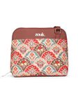 ZOUK Mughal Art Multicolor Motif Printed Vegan Leather Out Of Office Sling Bag With Adjustable Strap For Women's Girls